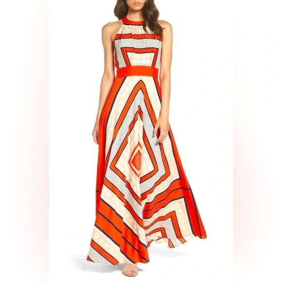 maxi dresses halter neck Jasmine Halter Maxi Dress, in Light Pink Luxe Satin, Size: XS | Show Me Your Mumu main image 0
